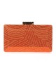 Clutch fiesta pedrería naranja