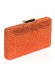 Clutch fiesta pedrería naranja