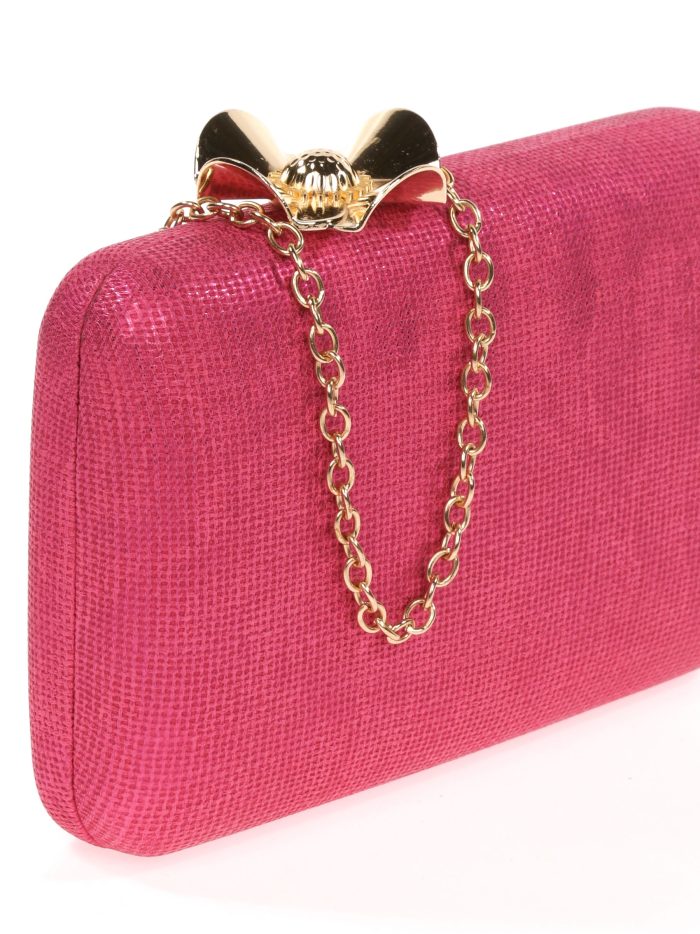 Clutch fiesta flor fucsia
