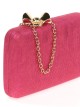 Clutch fiesta flor fucsia