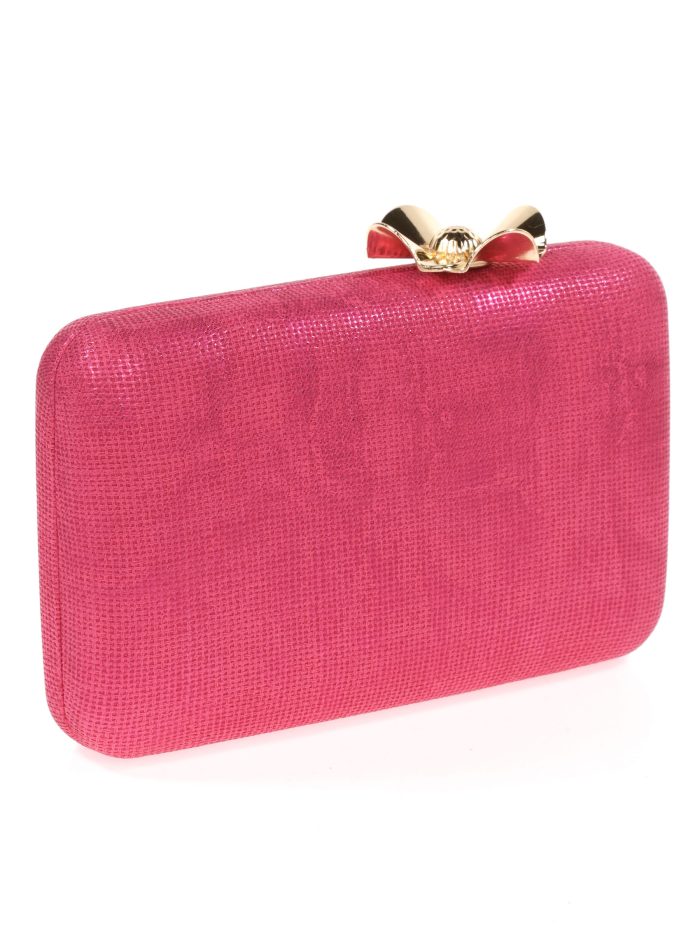 Clutch fiesta flor fucsia