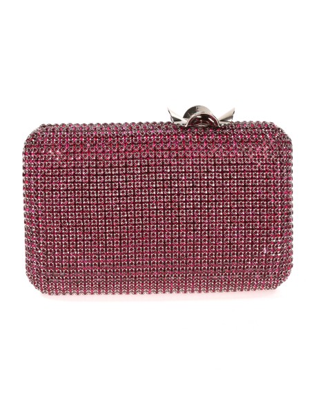 Clutch fiesta pedrería flor buganvilla