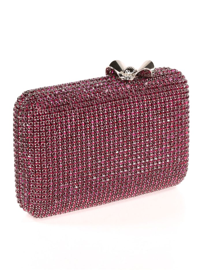 Clutch fiesta pedrería flor buganvilla