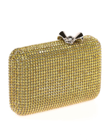 Clutch fiesta pedrería flor lima