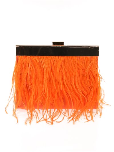 Cluth with feathers naranja
