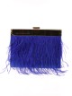 Clutch fiesta plumas azulon