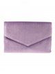 Velvet clutch violeta