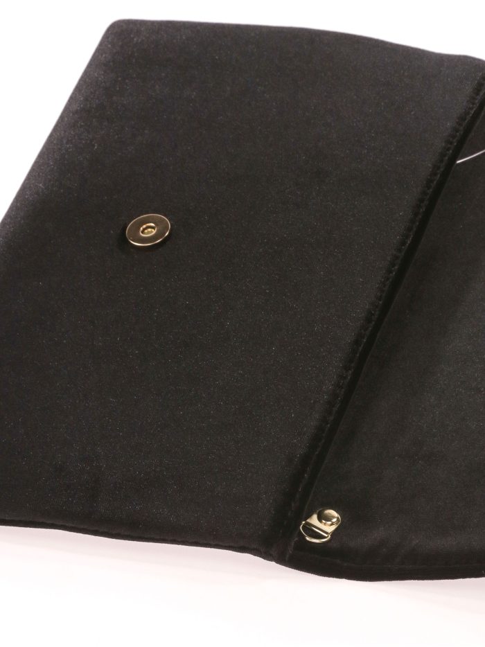 Cartera fiesta terciopelo negro