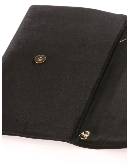 Cartera fiesta terciopelo negro