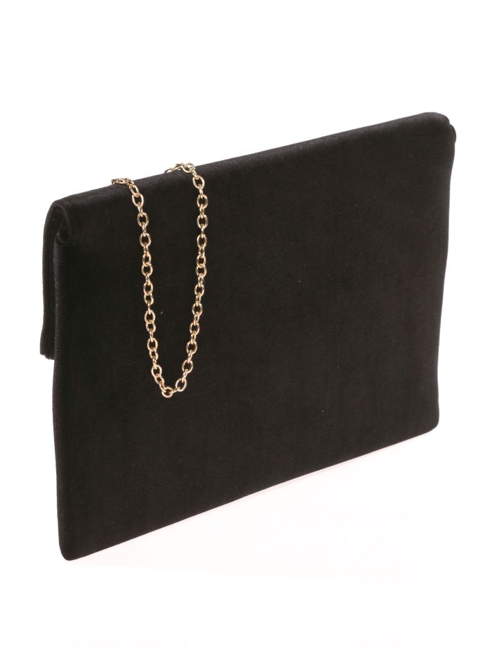 Cartera fiesta terciopelo negro