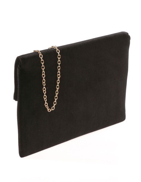 Cartera fiesta terciopelo negro