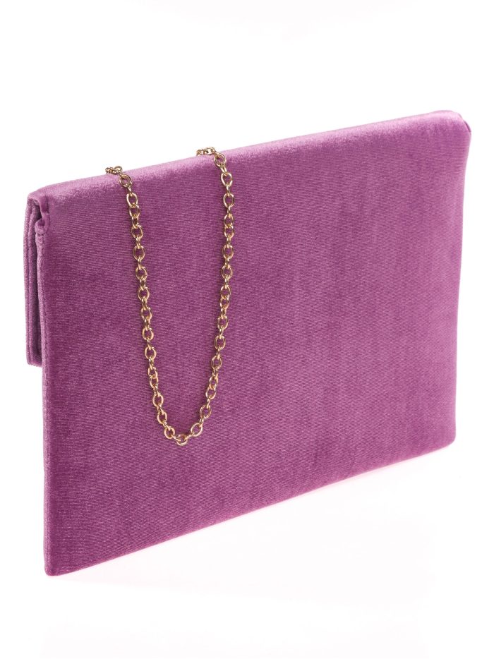 Cartera fiesta terciopelo buganvilla