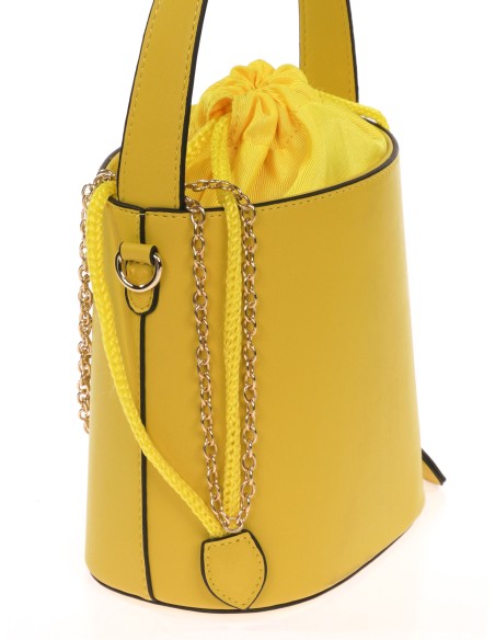 Saca fiesta polipiel lima-oscuro