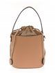Faux leather bucket bag camel