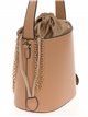 Faux leather bucket bag camel