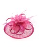 Tocado mediano plumas buganvilla
