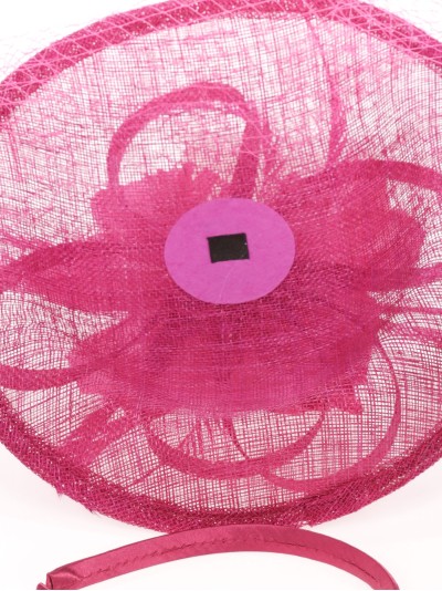 Tocado mediano plumas buganvilla 2