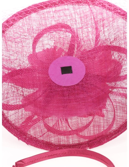 Tocado mediano plumas buganvilla