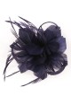 Tocado pequeño plumas marino