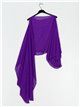 Multi-position chiffon shawl morado