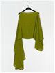 Multi-position chiffon shawl verde