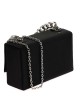 Bolso caja fiesta cadenas negro