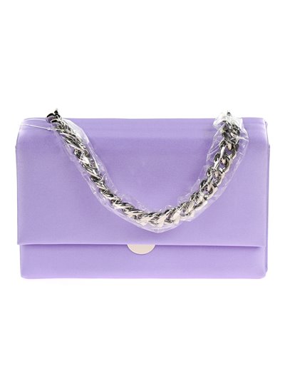 Bolso caja fiesta cadenas violeta