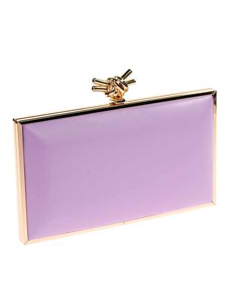 Clutch fiesta polipiel violeta