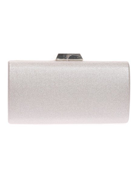 Clutch fiesta brillo plata