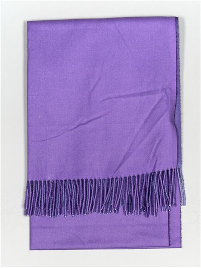 Contrast soft scarf morado