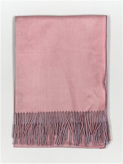 Bufanda soft bicolor rosa-claro