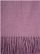 Soft-touch scarf with fringing lila