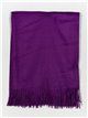Soft-touch scarf with fringing morado