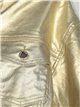 Metallic thread cropped denim jacket oro (S-XXL)