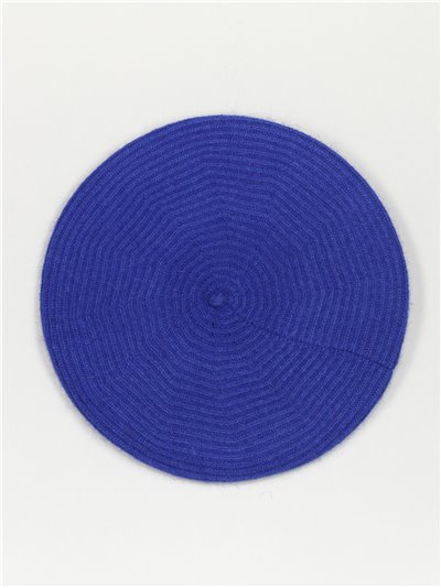 Textured beret azulon