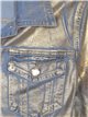 Metallic thread denim jacket oro (S-XXL)