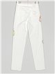 High waist rainbow sequinned jeans blanco (S-XL)