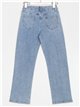 Jeans strass tiro alto azul (S-XXL)
