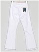 Jeans flare tachas tiro alto blanco (S-XXL)