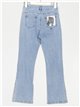 Jeans flare strass tiro alto azul (S-XXL)