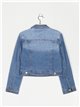 Denim jacket with rhinestone azul (S-XXL)
