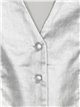 Metallic thread waistcoat plata (S-XL)