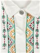 Embroidered denim overshirt blanco (S-XL)