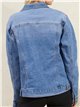 Denim jacket with rhinestone azul (40-50)