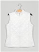 Ultra light waistcoat with a high collar white (M-XXL)