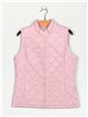 Ultra light waistcoat with a high collar pink (M-XXL)