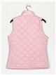 Ultra light waistcoat with a high collar pink (M-XXL)