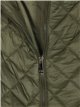 Ultra light waistcoat with a high collar green (M-XXL)