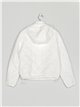 Quilted down puffer jacket with hood white (M-XXL)
