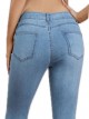 Jeans flare tachas tiro alto azul (XS-XL)